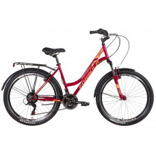 Велосипед ST 26" Formula OMEGA AM Vbr рама-18" красный с багажником зад St, с крылом St 2022 (OPS-FR-26-682)