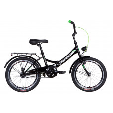Велосипед 20" Formula SMART с фонарём 2021 (черно-зеленый ) (OPS-FR-20-065)
