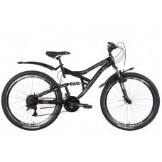 Велосипед ST 26" Discovery CANYON AM2 Vbr рама-17,5" черно-серый (м) с крылом Pl 2022 (OPS-DIS-26-448)