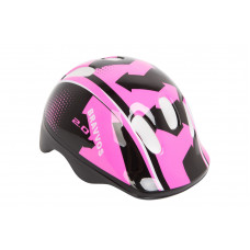 Шлем велосипедный HEL104 (черно-розовый) (HEAD-005)