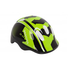 Шлем велосипедный HEL096 (черно-салатный)