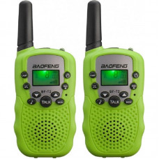 Комплект раций Baofeng MiNi BF-T2 PMR446 Green (0.5W, PMR446, 446 MHz, до 5 км, 8 каналов, 4xAAA), 2шт.