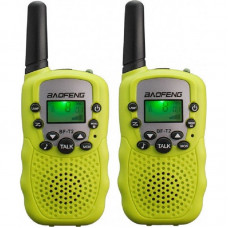 Комплект раций Baofeng MiNi BF-T2 PMR446 Yellow (0.5W, PMR446, 446 MHz, до 5 км, 8 каналов, 4xAAA), 2шт.