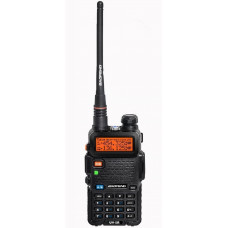 Рация Baofeng UV-5R Black (5W, VHF/UHF, 136-174 MHz/400-470 MHz, до 5 км, 128 каналов, АКБ)