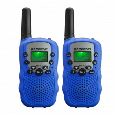 Комплект раций Baofeng MiNi BF-T2 PMR446 Blue (0.5W, PMR446, 446 MHz, до 5 км, 8 каналов, 4xAAA), 2шт.